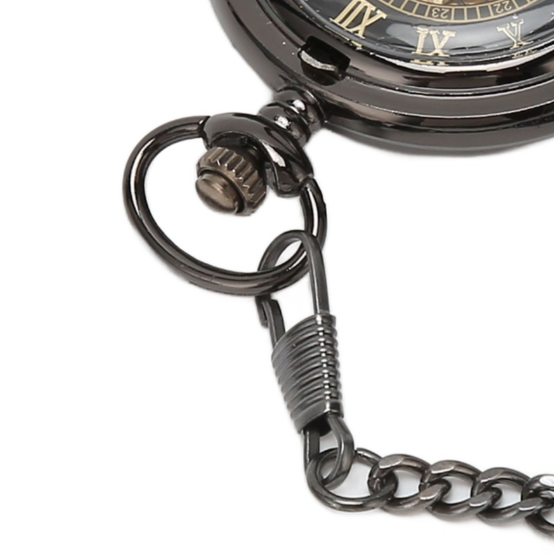 Mechanical Pocket Watch Vintage Double Case Watch Hand Wind Skeleton