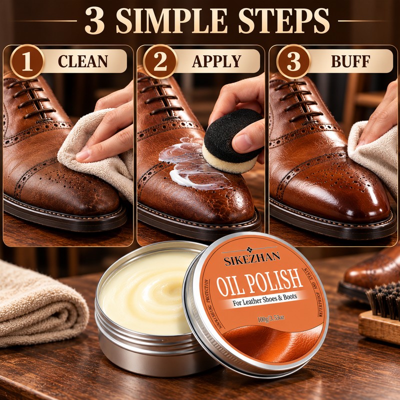 Leather Oil Polish for Shoes & Boots – Nourishing Leather