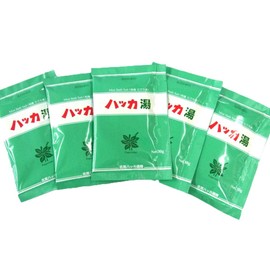 Hot Water Bath Salt, Cool Bath Salt, Kitami Peppermint Yu, 5 Doses (1.1 oz (30 g) x 5 Bags, Formulated with Peppermint Oil, Hokkaido, Kitami Peppermint Tsusho