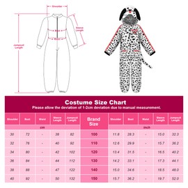 ReliBeauty Dalmatian Costume Children's Boys Girls Onesie Jumpsuit, 120