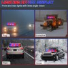 TeddyTT Red Blue Strobe Police Lights Bar Directional Traffic Advisor