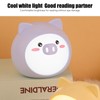 Cute Pig Night Lamp Stepless Dimming 3 Levels Brightness USB