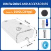 1000 L/264 gal Water Bladder Storage Containers, Foldable Portable Water