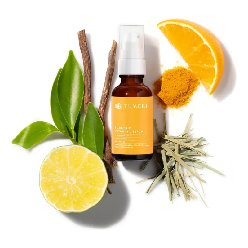 Suero Facial Con Vitamina C De Cúrcuma Cuidado De La