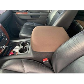 Auto Console Covers- Fits The GMC Yukon 2009-2014 (All Models and Trim Levels with a Center Console) Center Console Armrest Cover Waterproof Neoprene Fabric (Brown)