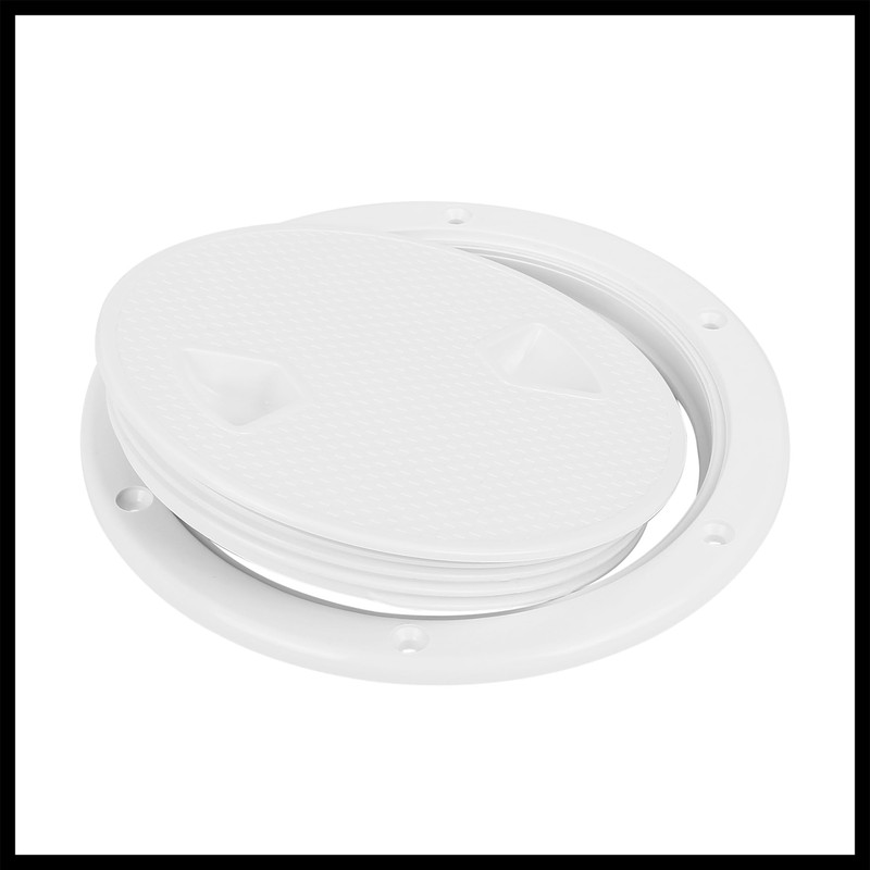 Hihaha 6" Boat White Circular Inspection Hatch Deck with Detachable