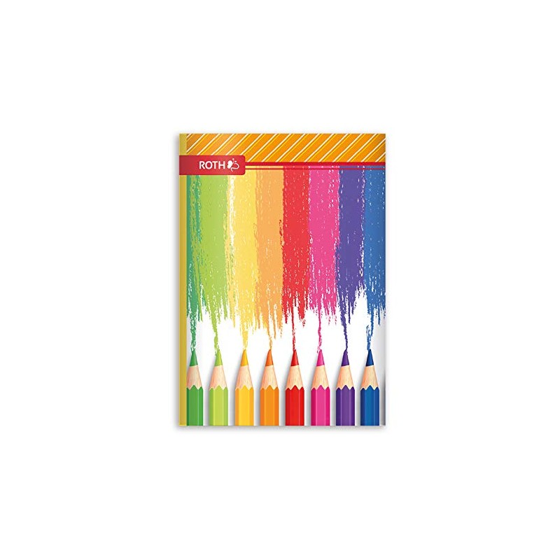 ROTH Muttiheft Colouring Pencils A6 64 Pages Lined - Octave