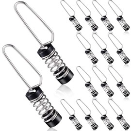 Moxweyeni Boat Flag Clips Stainless Steel Marine Flag Clips for Halyards Outrigger Lines Antennas Stern Lights Flagpole Rope Fishing (16 Pack)