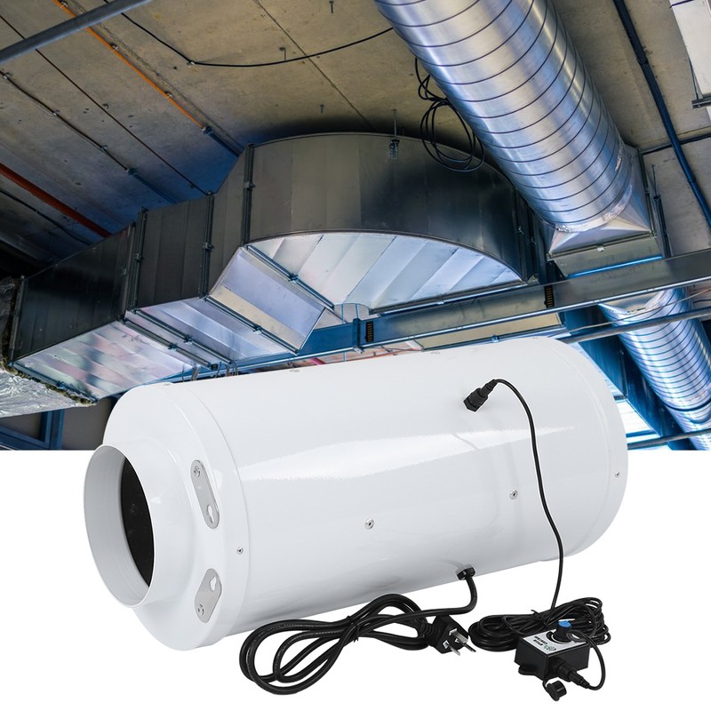 Duct Fan Mixed Flow Frequency Conversion Mute 150/200/250mm Speed Regulation
