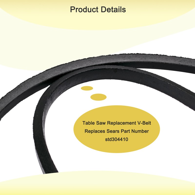 V-Belt For Sears Craftsman 10" Contractor Belt Drive Table Saw,Replaces