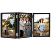 Triple 4x6 Photo Frame Hinged Folding Wood Picture Frame with