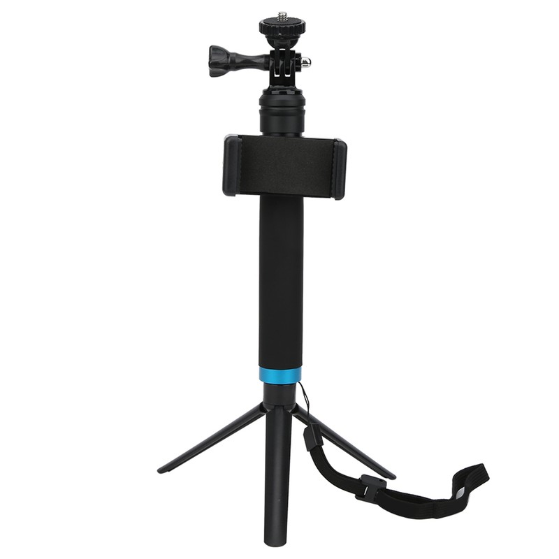 TELESIN Selfie Stick Telescopic Link Mini Tripod Mobile Phone Clip