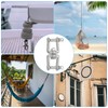 PATIKIL 2pcs Double Shackle Swivel Hook M6 Load Capacity 300kg/66lbs
