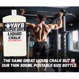 LIQUID CHALK | YAYB 300ml Slim LetterBox | Powerful Hand Grip | Sweat-Free Hands Gym | Weight Lifting, Rock Climbing, Gymnastics, Weightlifting, Pole, Bouldering, Powerlifting, Strongman, Sports, Dry