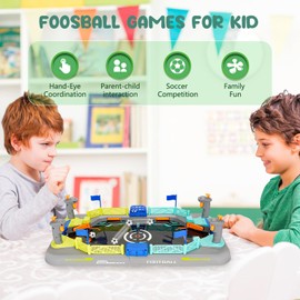 ITEFDTUTNE Mini Foosball Games for Kid Age 3-5 6-8, Soccer Board Games, Soccer Toys Indoor Game Room Birthday Party Gifts for 3 4 5 6 7 8 9 10 11 12 Years Old Boys Girls