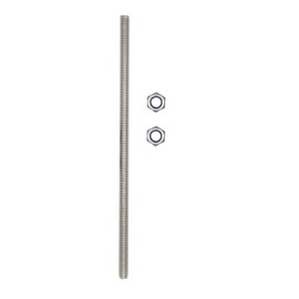 M10x250mm Fully Threaded Rod Studs Long Metric Threaded Screw 304 Stainless Steel Right Hand Threads All Threaded Rod Studs for Anchor Bolts Clamps Hangers U-Bolts 1 Pack
