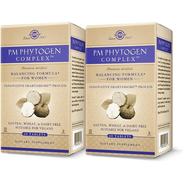 Solgar PM PhytoGen Complex, 60 Tablets - Pack of 2