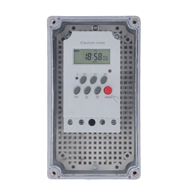 Swimming Pool Pump Timer Waterproof Digital Timer Box Programmable Time