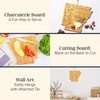 Totally Bamboo Destination Arkansas State Shaped Cutting Board, Charcuterie and