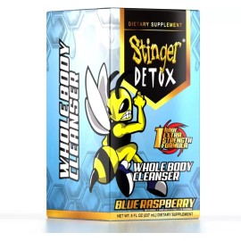 Stinger Detox Whole Body Cleanser 1 Hour Extra Strength – Blue Raspberry - 8 OZ