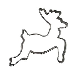 Staedter Tinplate Reindeer Cookie Cutter, Silver, 7 cm