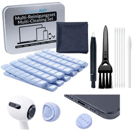 LENS-AID kit pulizia smartphone pasta USB-C auricolari 5 in 1