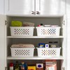 IRIS USA 6Pack Medium Shelf Storage Basket Organizer for Pantries,
