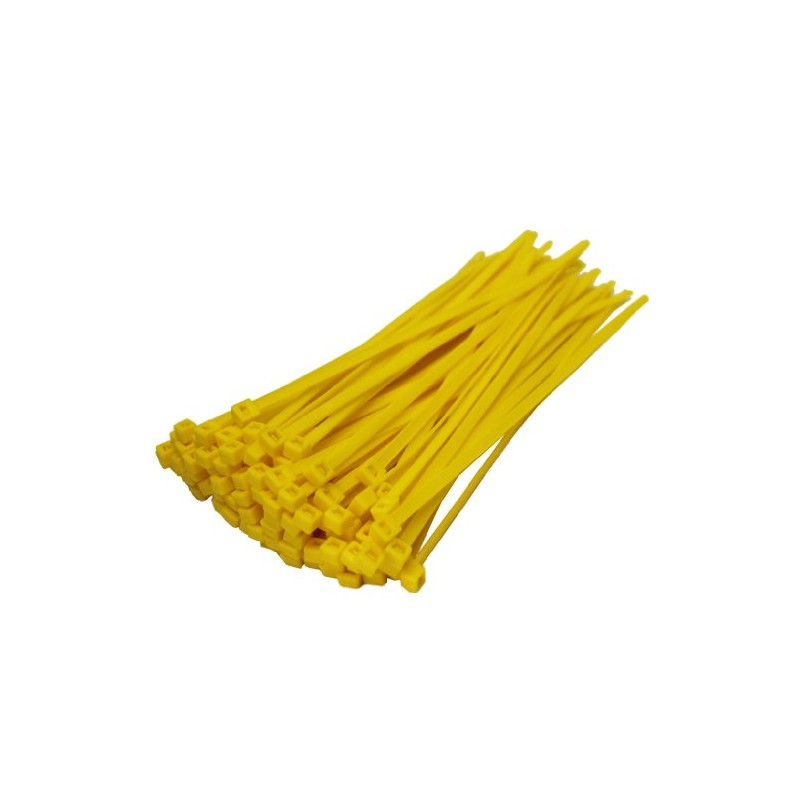 50 X Yellow Cable Ties 200Mm X 4.8Mm Zip Tie