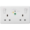 Knightsbridge CU9RCD 13A 2G DP RCD Switched Socket - 30mA