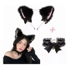 TECNOLOGÍA INFINITA Orejas Elfo Gato Diadema+ Cadena De Clavícula Set