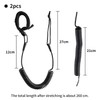 2 Pieces Black Surf Rope, Elastic Surf Rope, Surfboard Leash,