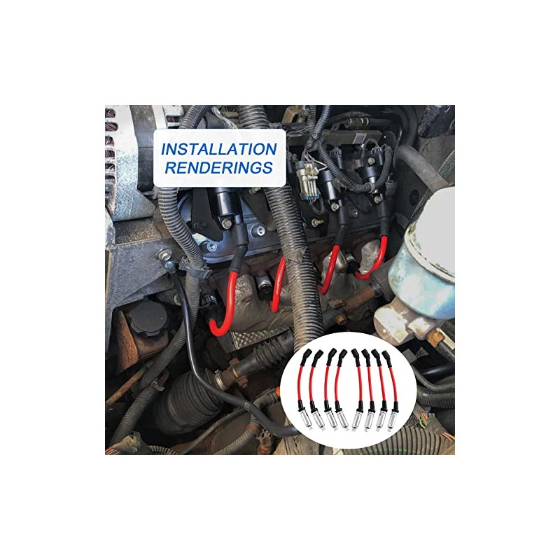 JDMSPEED Cable de encendido de bujía de alto rendimiento