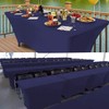 RELIANCER 2 Pack 4FT Rectangular Spandex Table Cover Four-Way Tight
