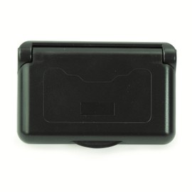 Leisure Cords 15 Amp Weatherproof Receptacle Cover for RV Trailer RV Outdoor Electrical Outlet (Black)