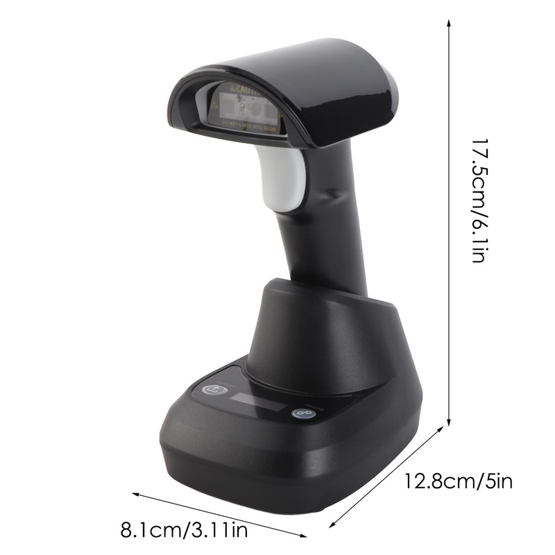Wireless 2D 1D Barcode Scanner BT 2.4G USB Wired Connection