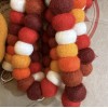 Trader Joe’s 2 Handcrafted 9' Felted Wool Garland For Fall