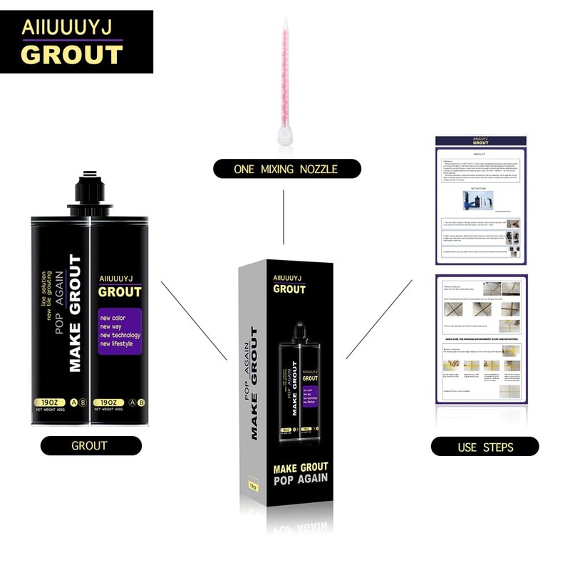 Epoxy Grout Beige 13.5 fl oz ｜Water & Stain Resistant