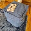 Heavy-duty 18x18x18 Canvas Storage Bag - Ottoman with Zipper, Large
