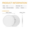 TALOYA 2 Pack Flush Mount LED Ceiling Light (Milk White