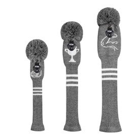 Scott Edward Knit Golf Head Covers for Woods Set of 3 Fits Well Driver(460cc) Fairway Wood and Hybrid(UT) The Perfect Change for Golf Bag