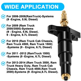 9007A 9007 Compression Test Adapter (Used with J-6692-B Compression Test Gauge) Suitable for 24V Cummins 1998-1/2 to Current 5.9 6.7 Liter Diesel