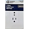 1-Gang Duplex Cover Wall Plate 205523, Smooth