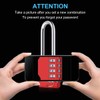 Combination Padlock, [2.6inch Long Shackle] Diyife 4 Digit Combination Lock,