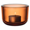 Iittala Valkea Teal.candleh. 60 mm Sevilla orange, glass, 6 cm