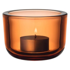 Iittala Valkea Teal.candleh. 60 mm Sevilla orange, glass, 6 cm