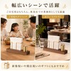 Queen-b Toothpicks Paper Napkin Holder Tabletop Storage Wooden Brass-like Toothpicks