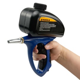 Flylin Pneumatic Sand Blaster, Portable Hand Held ABS Abrasive Sand Blasting Machine, Small Nozzle Air Sand Blaster Gun for Surface Cleanig Device Maintenance (Blue)