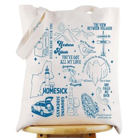 WZMPA Singer Musical Tote Bag Singer Album Gift Singer Tour Concert Reusable Grocery Bag Singer Merchandise (Homesick TG)