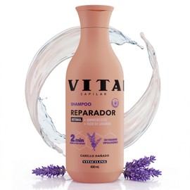 Vitacilina Shampoo Reparador, Botella de 400ml.