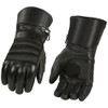 Milwaukee Leather SH232 Men's Black Leather Warm Lining Gauntlet Motorcycle